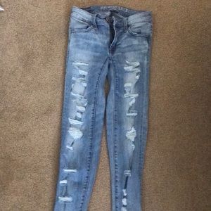 super stretch american eagle jeans